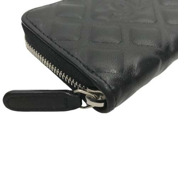Chanel coin case lambskin black diamond CC matelasse rare line - Picture 11 of 16